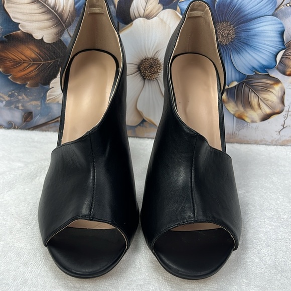 No brand, black peep toe 4 inch heel - Picture 2 of 6